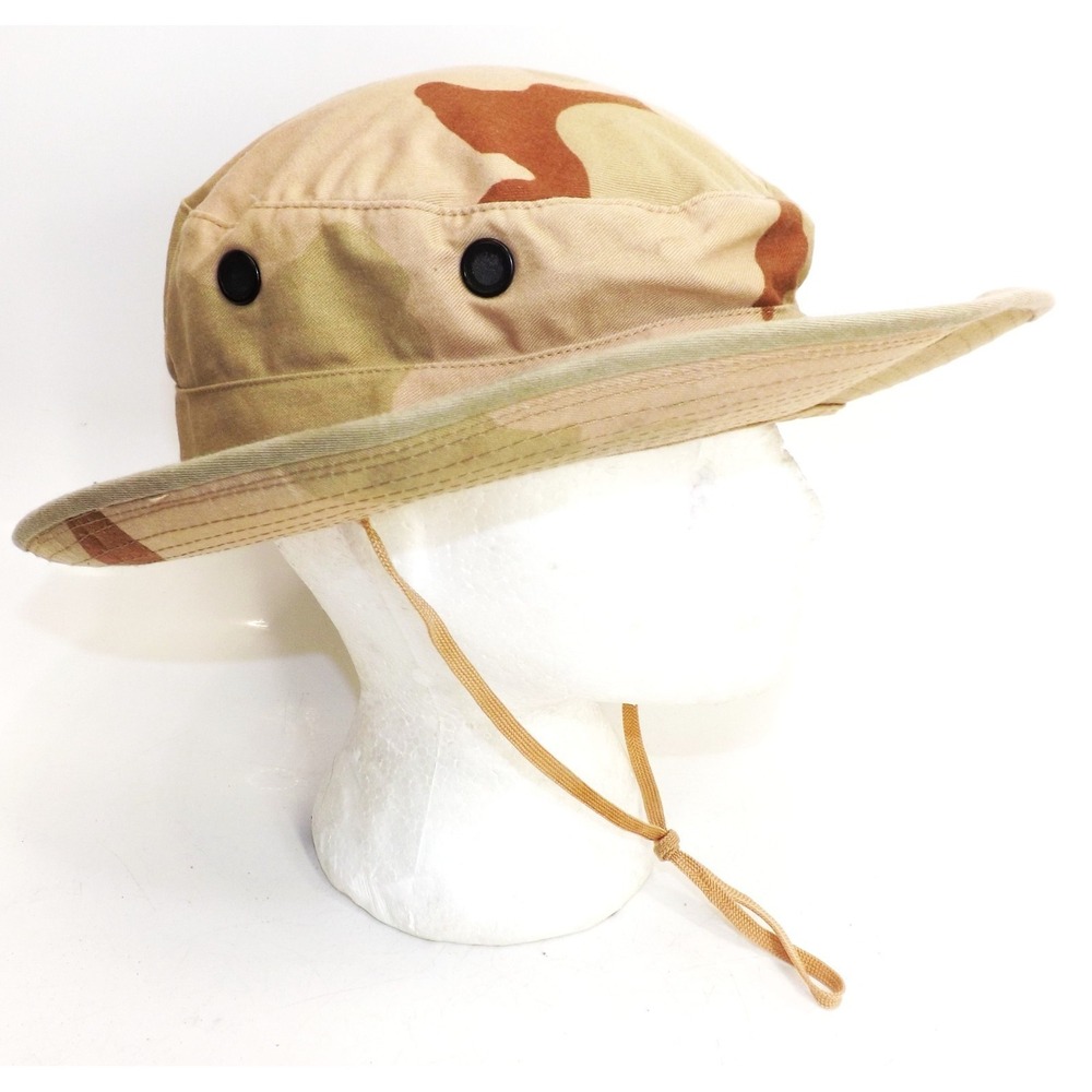 US military Hat, Sun Hot Weather 3 color Desert camo Boonie Hat Bucket - Size 7¼